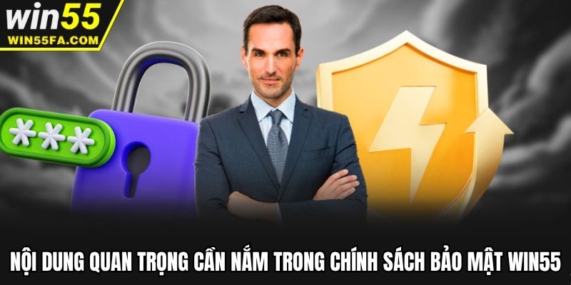 Nội dung quan trọng cần nắm trong chính sách bảo mật Win55